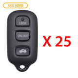 2004 Toyota Avalon Remote Control 4B FCC# HYQ12BBX (25 Pack)