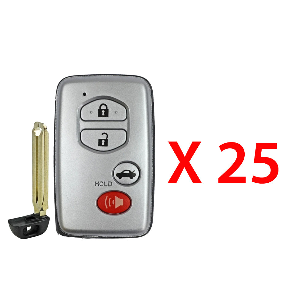 2010 - 2016 Toyota Venza Smart Prox. Key 4B FCC# HYQ14ACX (25 Pack)