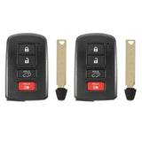 2013 - 2018 Toyota RAV4 Smart Prox Remote Key 4B FCC# HYQ14FBA - Board 0020 (2 Pack)