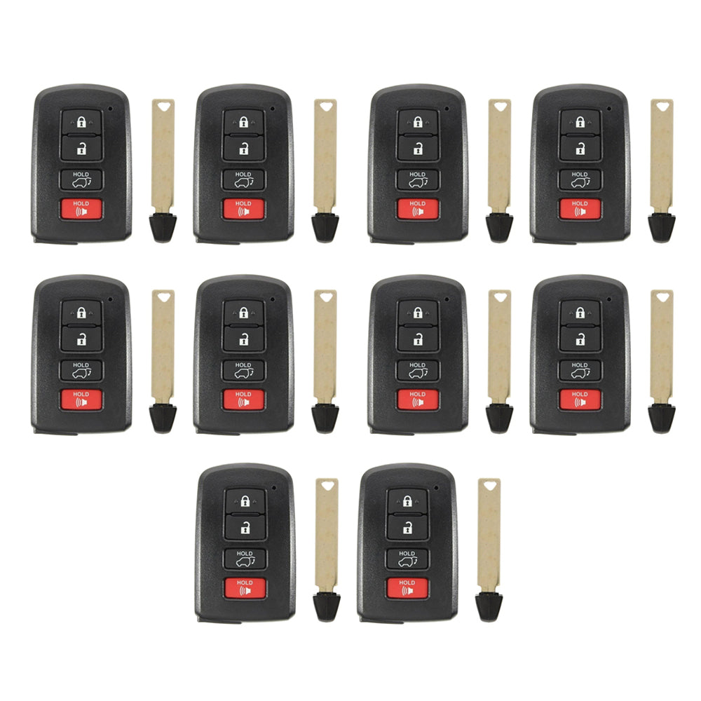 2013 - 2018 Toyota RAV4 Smart Prox Remote Key 4B FCC# HYQ14FBA - Board 0020 (10 Pack)