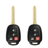 2014 - 2019 Toyota Remote Head Key 4B FCC# GQ4-52T (2 Pack)