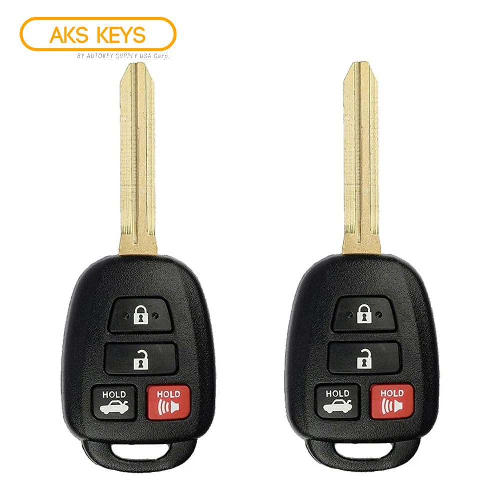 2014 - 2019 Toyota Remote Head Key 4B FCC# GQ4-52T (2 Pack)