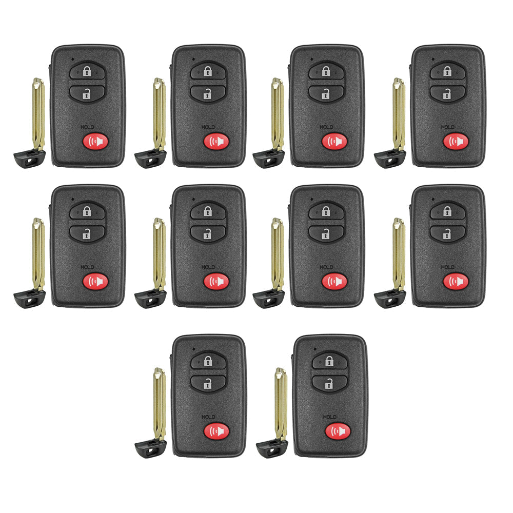 2008 - 2014 Toyota Smart Prox. Key 3B FCC# HYQ14AAB (10 Pack)