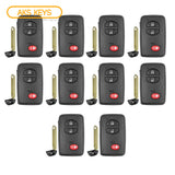 2008 - 2014 Toyota Smart Prox. Key 3B FCC# HYQ14AAB (10 Pack)