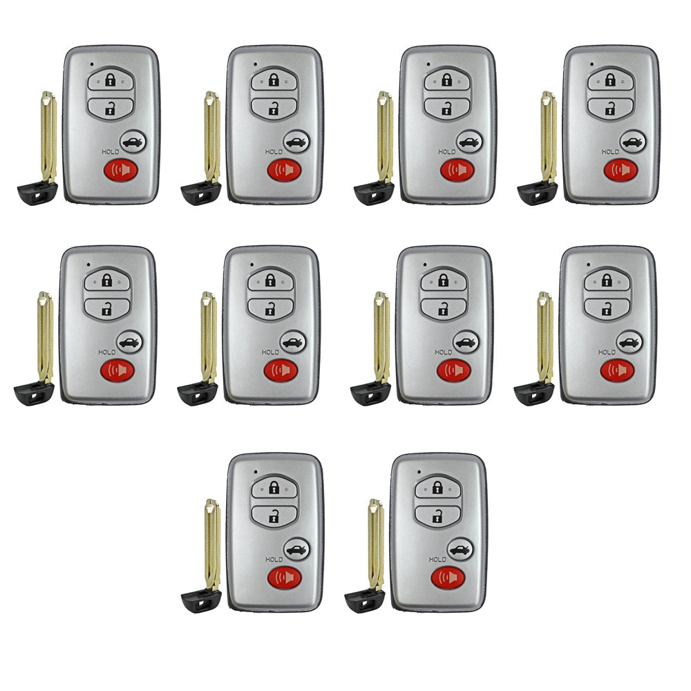 2010 - 2011 Toyota Camry Smart Prox. Key 4B FCC# HYQ14AAB (10 Pack)