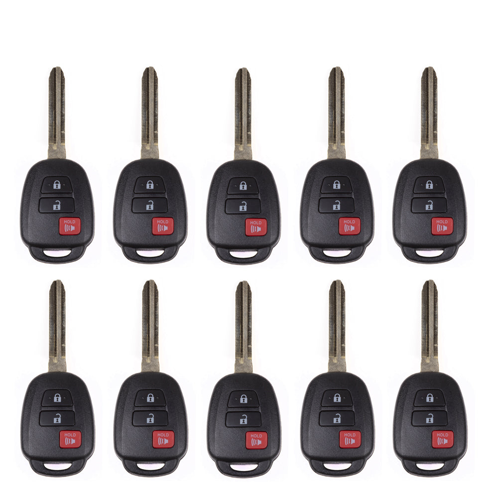 2013 - 2021 Toyota Remote Head Key 3B FCC# HYQ12BDP - H Chip (CANADIAN VEHICLES) (10 Pack)