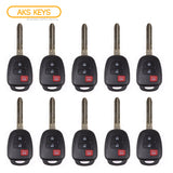 2013 - 2021 Toyota Remote Head Key 3B FCC# HYQ12BDP - H Chip (CANADIAN VEHICLES) (10 Pack)