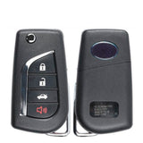 2018 - 2022 Toyota Camry Corolla Flip Key Fob 4B FCC# HYQ12BFB (Only US. Production)