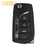 2020 Toyota Camry Flip Key Fob 4B FCC# HYQ12BFB (Only US. Production)