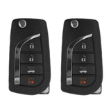 2018 - 2019 Toyota Camry Remote Flip Key 4B FCC# HYQ12BFB (2 Pack)