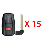 2016 - 2021 Toyota Smart Prox Remote Key 3B FCC# HYQ14FBC (15 Pack)