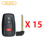 2016 - 2021 Toyota Smart Prox Remote Key 3B FCC# HYQ14FBC (15 Pack)