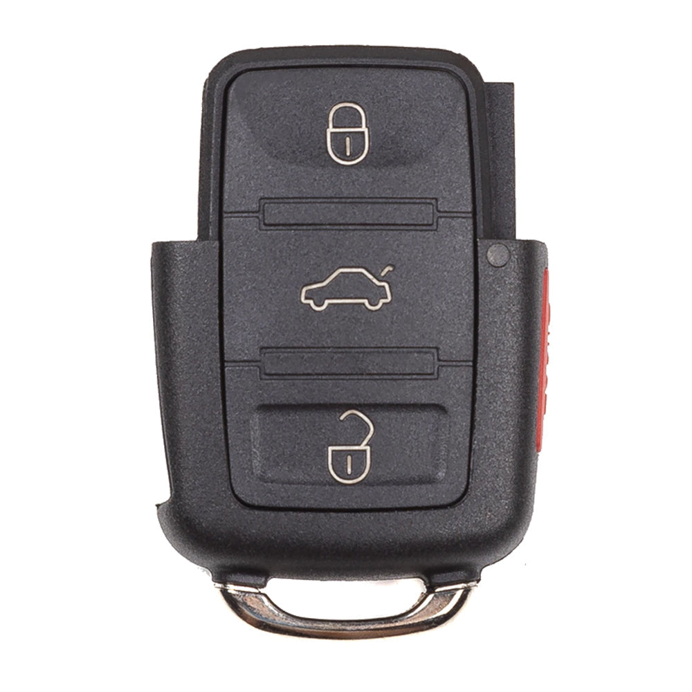 Flip Key Fob-Remote Part Compatible with Volkswagen 1999 - 2012 4B Part# 1J0 959 753DC / AM