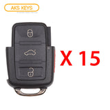 1999 - 2012 Volkswagen Flip Key - Remote Part 4B Part# 1J0 959 753DC / AM (15 Pack)