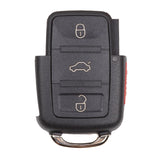 Flip Key Fob-Remote Part Compatible with Volkswagen 1998 1999 2000 2001 2002 4B Part# 1J0 959 753T