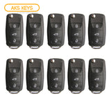 2007 - 2016 Volkswagen Flip Key FCC# NBG010180T / 5K0837202R (10 Pack)