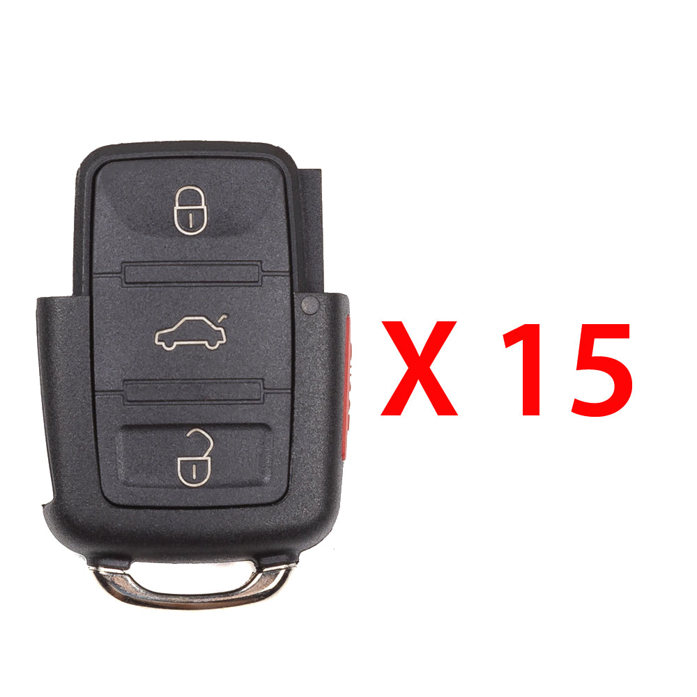 2005 - 2010 Volkswagen Flip Key - Remote Part 4B Part# 1K0959753P (15 Pack)