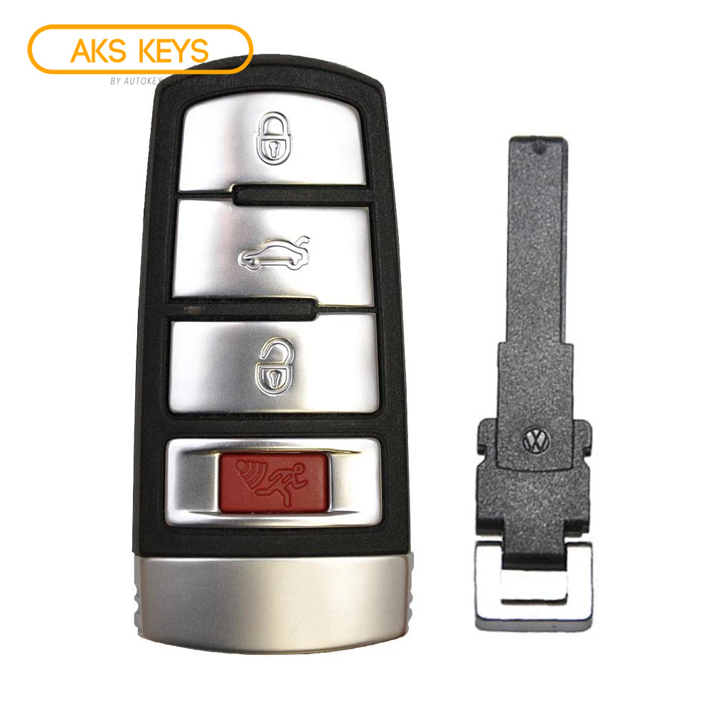 Smart Remote Key Fob Compatible with Volkswagen 2006 2007 2008 2009 2010 2011 2012 2013 2014 2015 4B FCC# NBG009066T