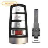 Smart Remote Key Fob Compatible with Volkswagen 2006 2007 2008 2009 2010 2011 2012 2013 2014 2015 4B FCC# NBG009066T