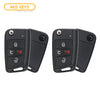 2018 - 2020 Volkswagen Remote Flip Key with Comfort Access 4B FCC# NBGFS125C1 - HU162-T (2 Pack)