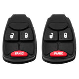 2004 - 2013 Chrysler Dodge and Jeep Remote Rubber Pad Buttons  3B (2 Pack)