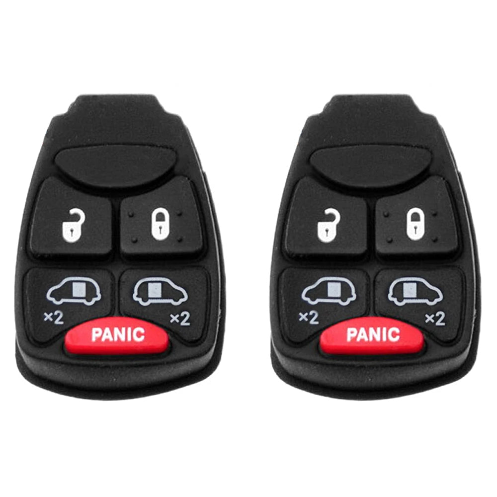 2004 - 2007 Chrysler Remote Rubber Pad Buttons 5B (2 Pack)