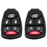 2004 - 2007 Chrysler Remote Rubber Pad Buttons 6B (2 Pack)