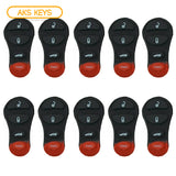 New Replacement Keyless Entry Remote Rubber Pad Case Shell 4B for Chrysler Dodge (10 Pack)