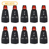 New Remote Fobik Key Keyless Fob Pad Buttons for Chrysler 300 / 5B (10 Pack)