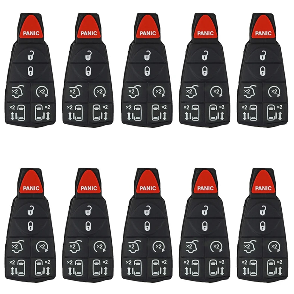 2008 - 2012 Chrysler Dodge Fobik Rubber Pad 7B (10 Pack)