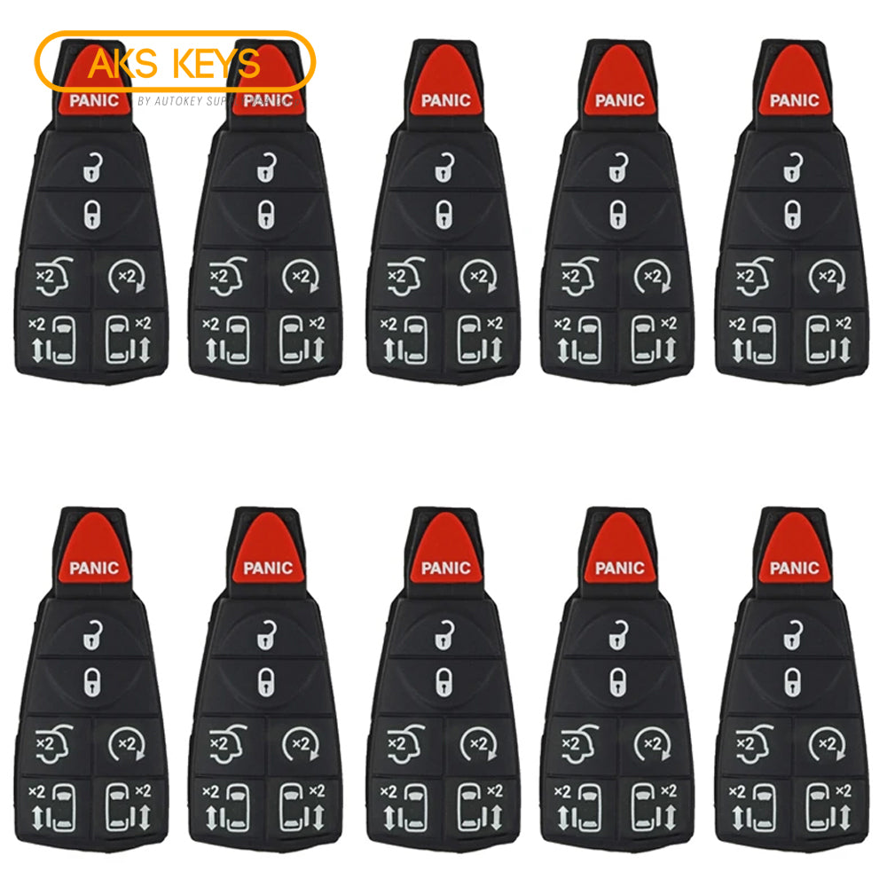 2008 - 2012 Chrysler Dodge Fobik Rubber Pad 7B (10 Pack)