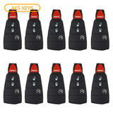 2008 - 2013 New Remote Fobik Key Keyless Fob Rubber Pad Buttons For Dodge  Chrysler & Jeep / 4B (10 Pack)