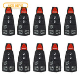 New Remote Fobik Key Keyless Fob Pad Buttons For Caravan and Town & Country 6B (10 Pack)