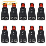 2008 - 2017 New Remote Fobik Key Keyless Fob Rubber Pad Buttons For Dodge/ 5B (10 Pack)