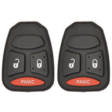 2004 - 2007 New Remote Control Key Keyless Fob Rubber Pad Buttons For Dodge Mitsubishi 3B (2 Pack)