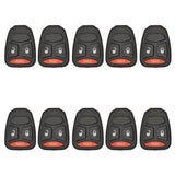 2004 - 2007 New Remote Control Key Keyless Fob Rubber Pad Buttons For Dodge Mitsubishi 3B (10 Pack)