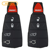 New Replacement Fobik Keyless Remote Rubber Pad Case Shell 5B for Dodge (2 Pack)