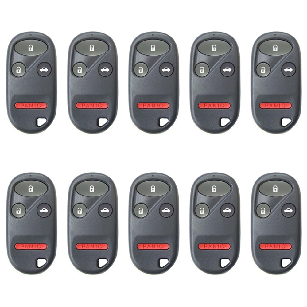 New Replacement Remote Keyless Fob Case Shell 4B for Acura FCC# A269ZUA108 / CWT72147KA (10 Pack)