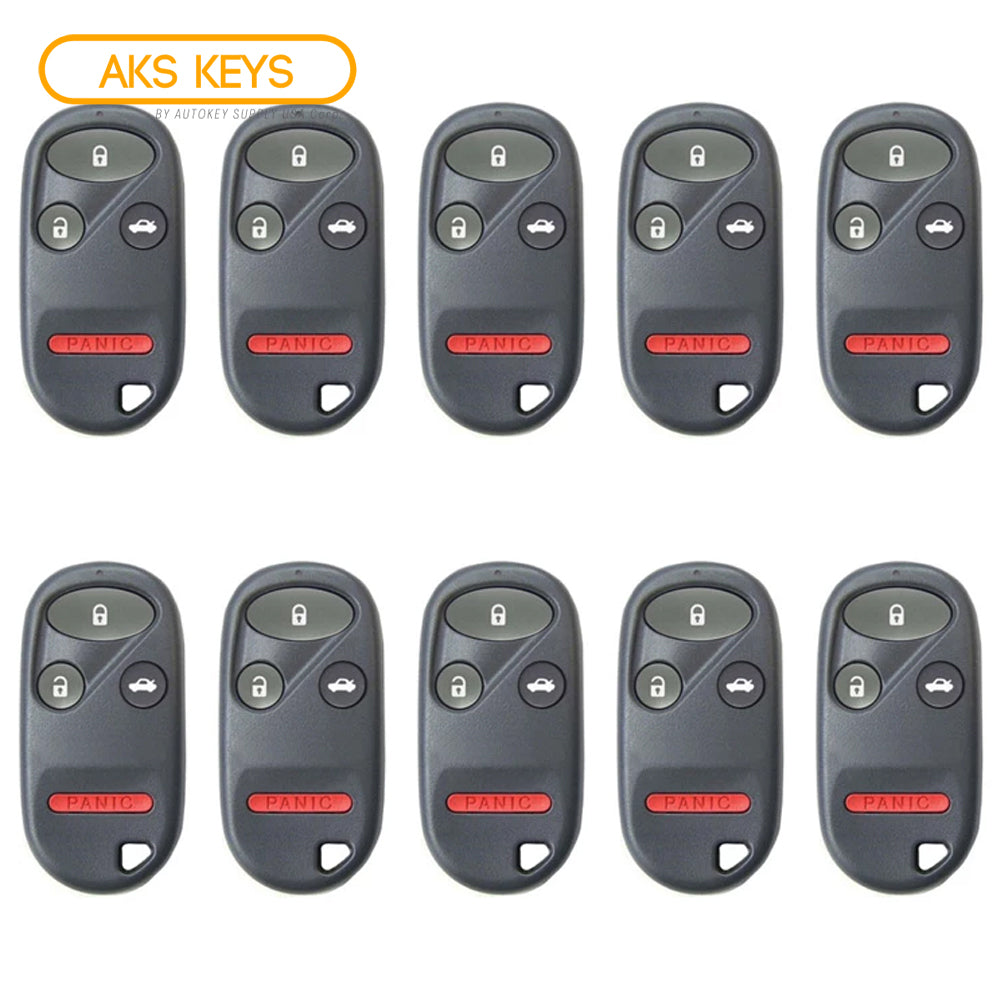 New Replacement Remote Keyless Fob Case Shell 4B for Acura FCC# A269ZUA108 / CWT72147KA (10 Pack)