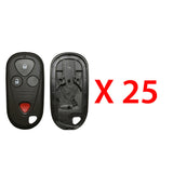 New Replacement Remote Keyless Fob Case Shell 4B for Acura (25 Pack)