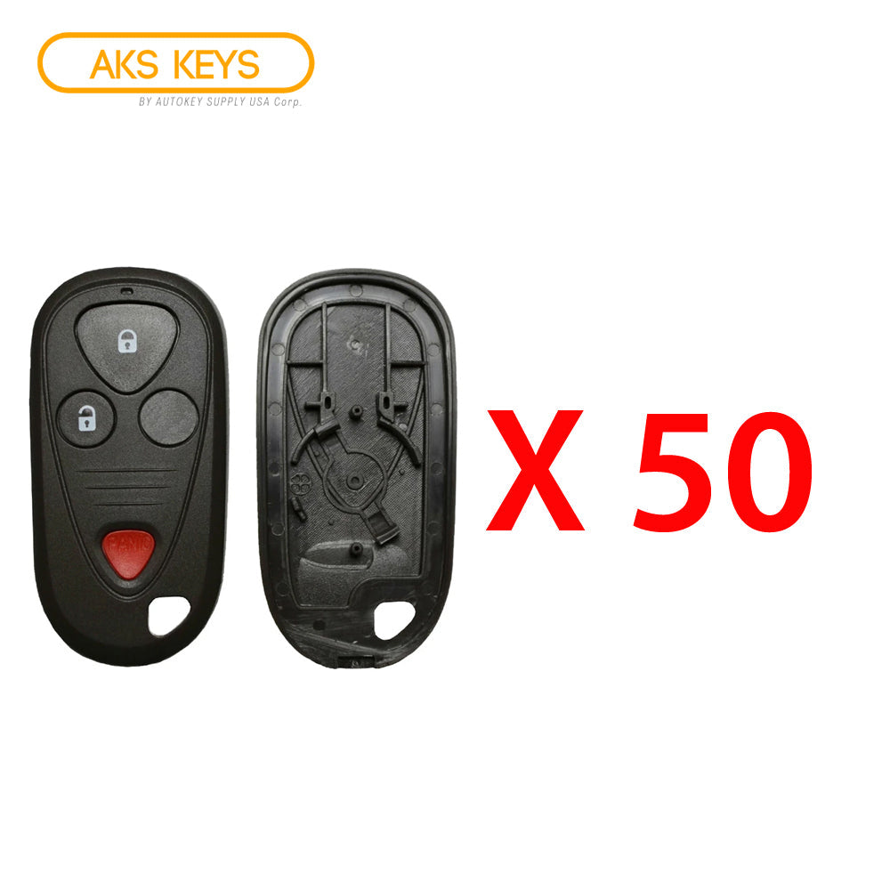 New Replacement Remote Keyless Fob Case Shell 4B for Acura (50 Pack)