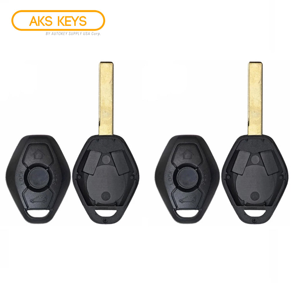 1998 - 2009 BMW Remote Key Shell - 2 Tracks (2 Pack)