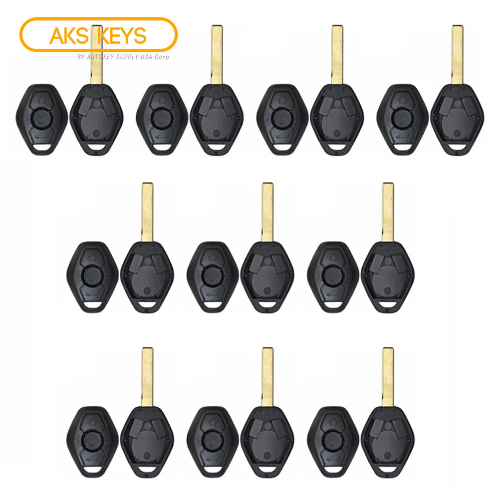 1998 - 2009 BMW Remote Key Shell - 2 Tracks (10 Pack)