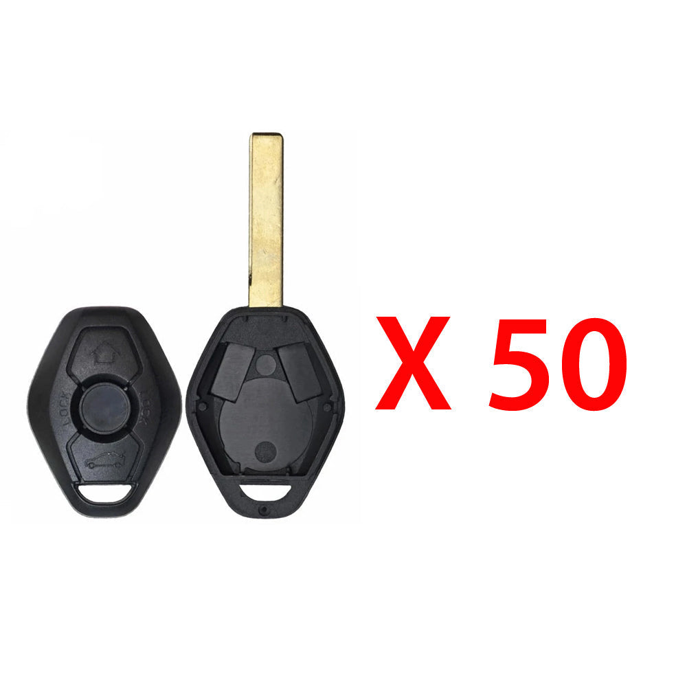 1998 - 2009 BMW Remote Key Shell - 2 Tracks (50 Pack)