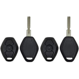 1998 - 2004 BMW Remote Key Shell 3B - 4 Track (2 Pack)