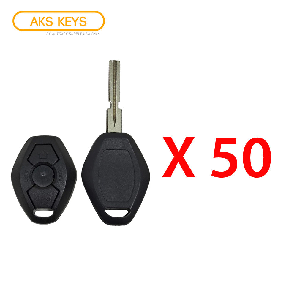 1998 - 2004 BMW Remote Key Shell 3B - 4 Track (50 Pack)