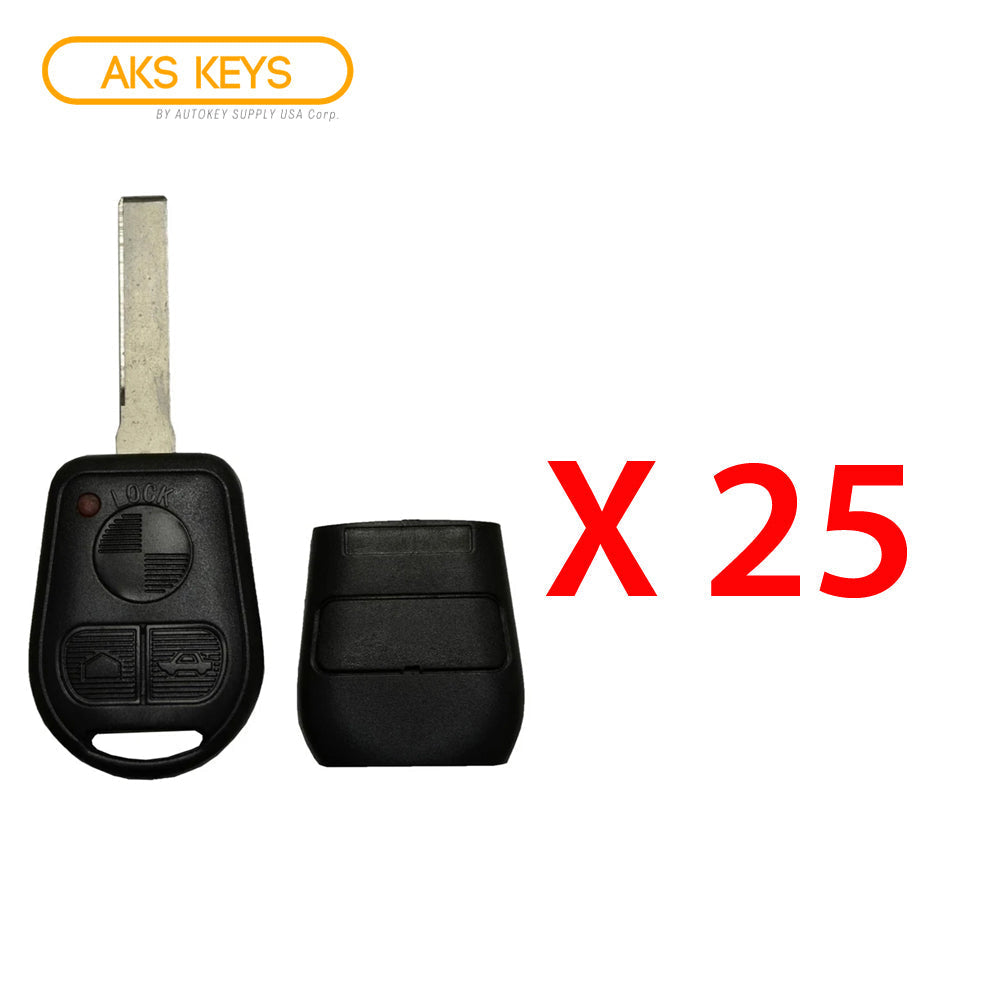 1997 - 2003 BMW Remote Key Shell 3B - 2 Track (25 Pack)