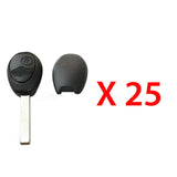 1999 - 2002 Mini Cooper Remote Key Shell 2B (25 Pack)