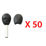 1999 - 2002 Mini Cooper Remote Key Shell 2B (50 Pack)