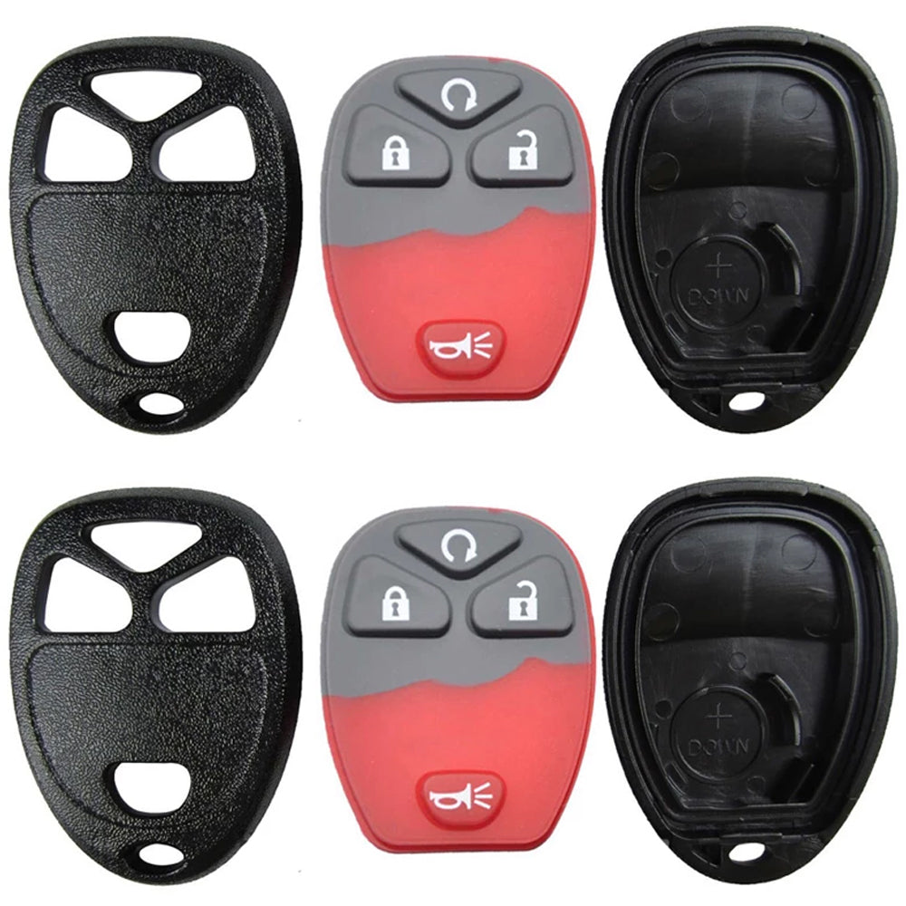 2007 - 2017 Buick Chevrolet GMC Saturn Remote Control Shell 4B (2 Pack)